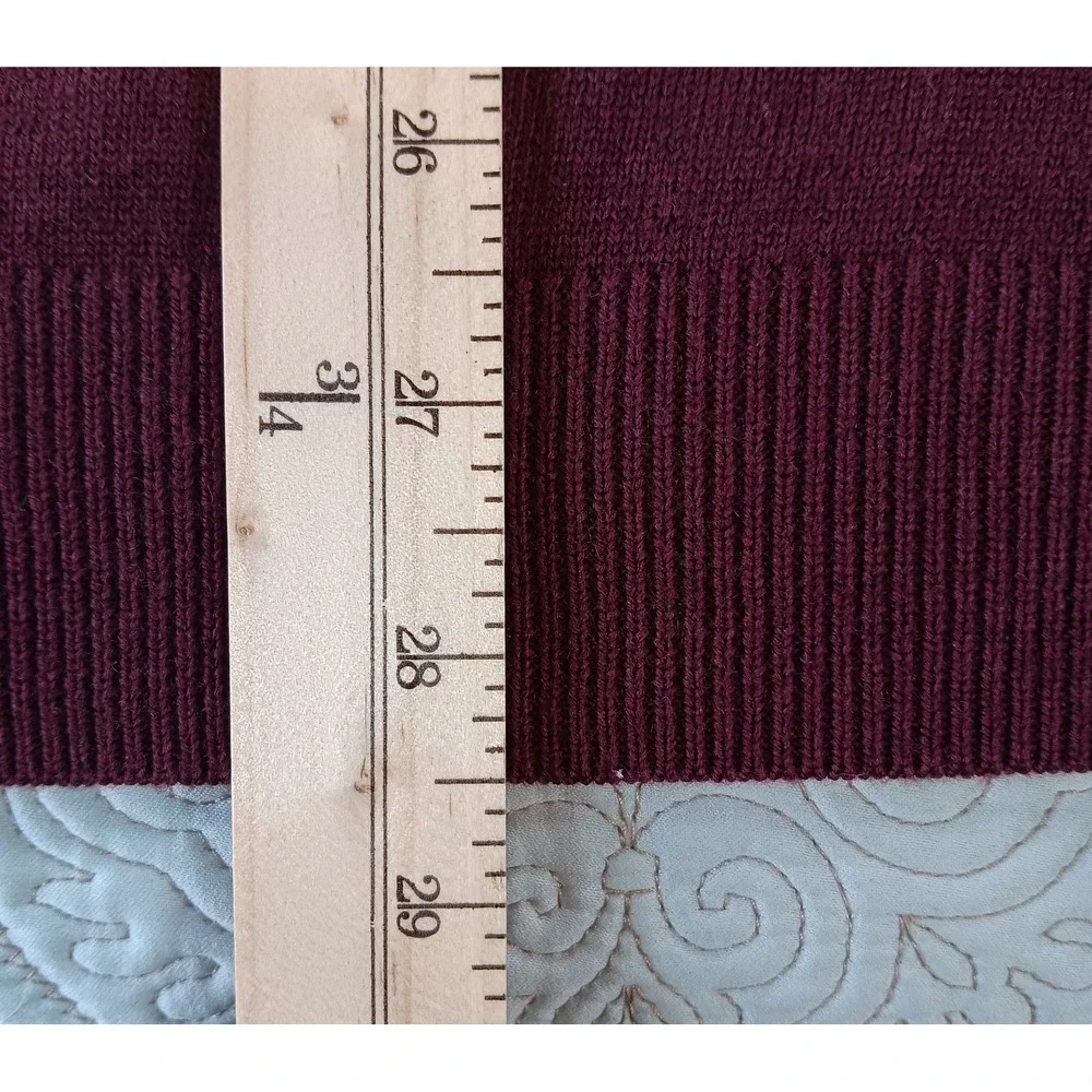 Turnbury Sweater Men Size XL Red Extra Fine Merino Wool‎ Casual Preppy
